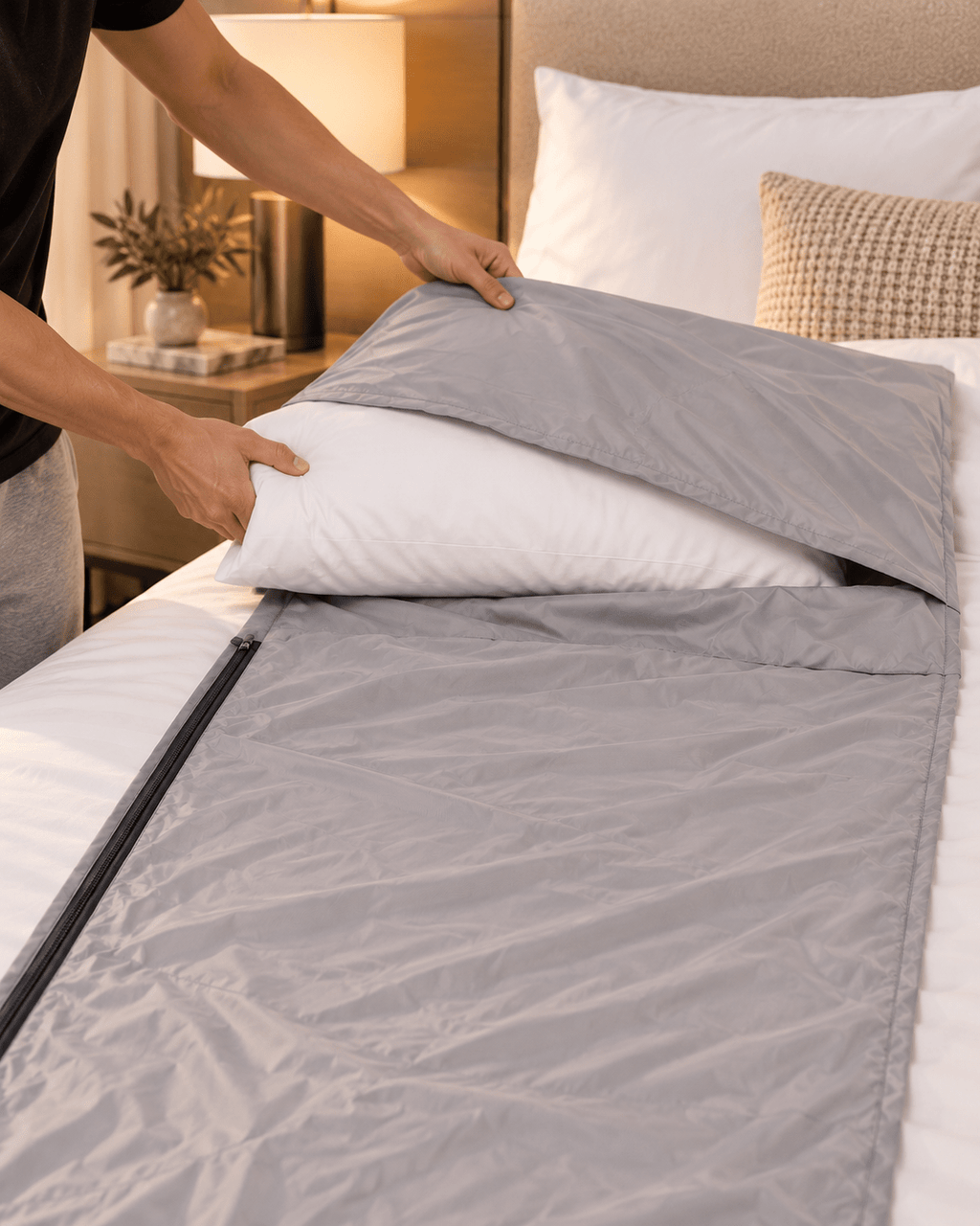 SleepFold Travel Sleep Liner – Lightweight Hotel & Hostel Travel Sheet - SleepFold
