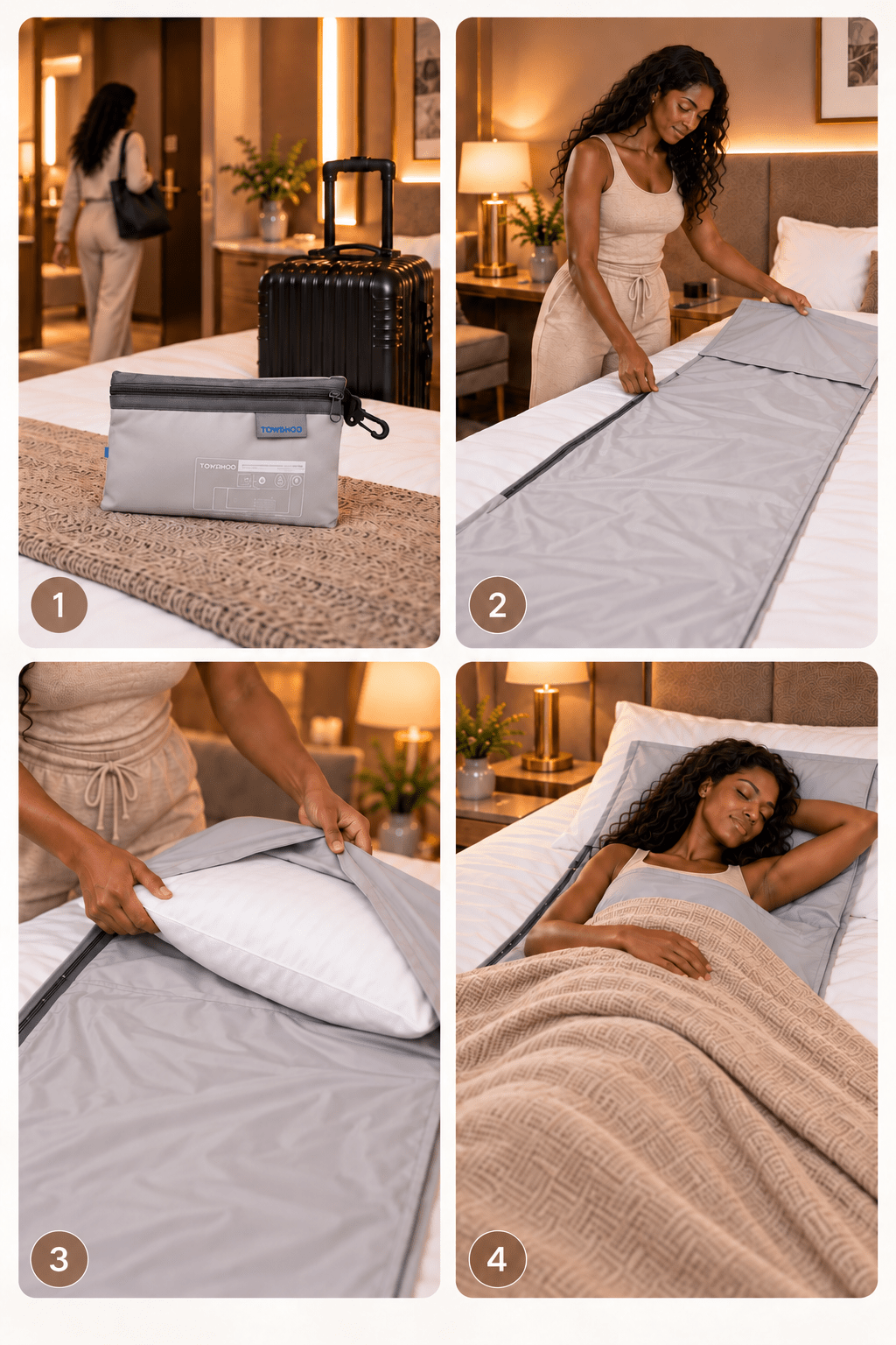 Tomshoo Travel Sleep Liner – Lightweight Hotel & Hostel Travel Sheet - StaySleeve